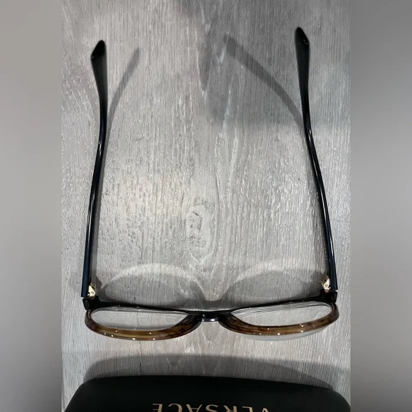 Versace Black and Brown Women's Glasses - Picture 3 of 6